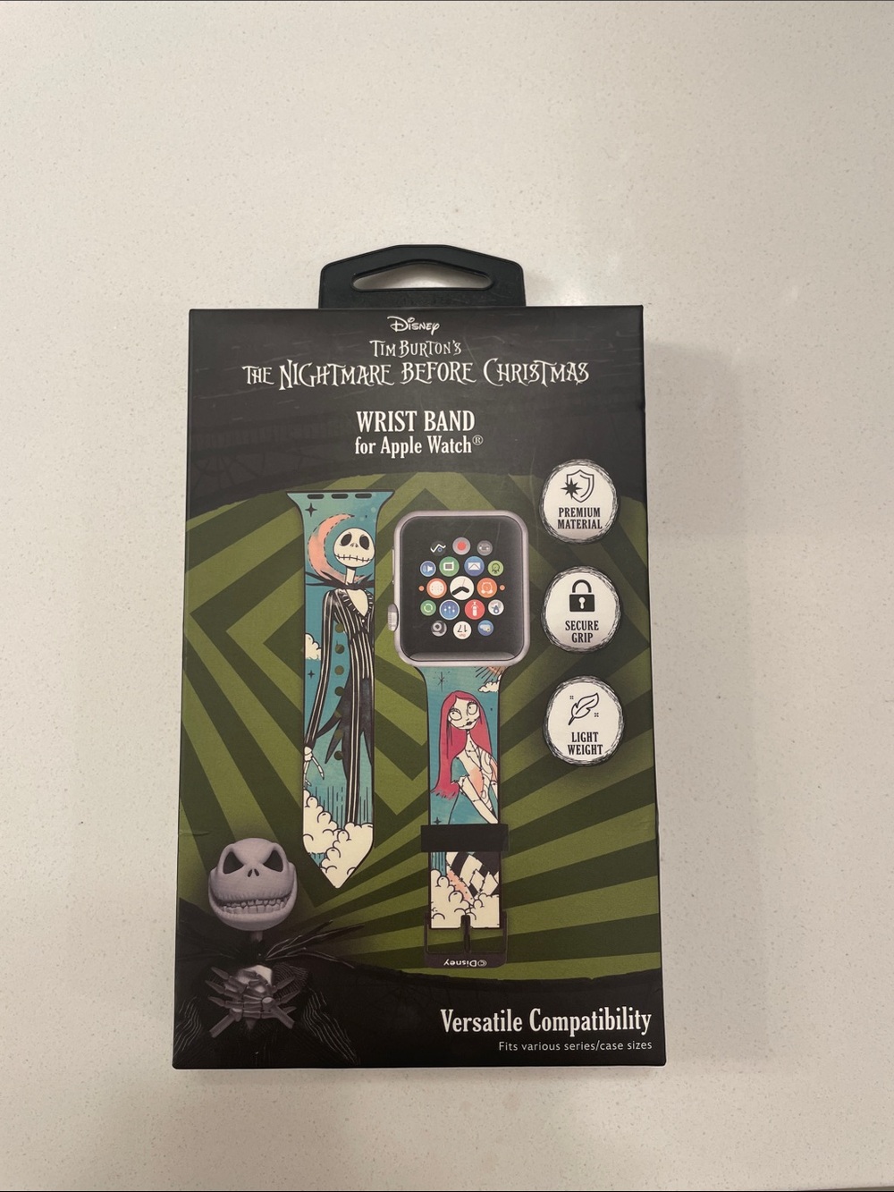 Disney The Nightmare Before Christmas Apple Watch Band - Teal & Black